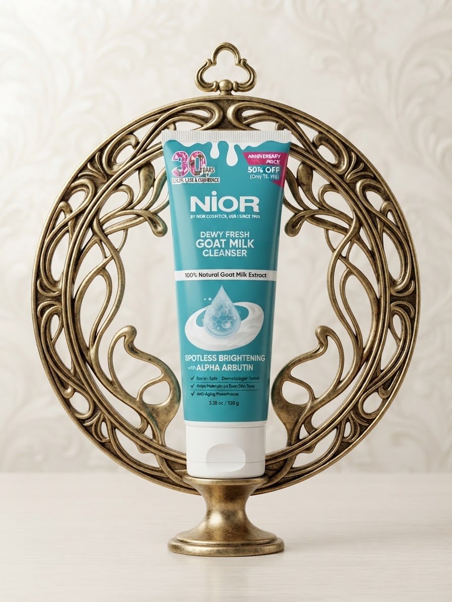 Nior Dewy Fresh Goat Milk Cleanser (100g) 🐐✨